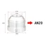 DELMER Thẳng Nam Hàn Lắp Adapter, Đế Tròn Bên Ngoài Chủ Đề Bạc Nam Nhôm Hàn, AN4-AN20 Nhôm Hàn Khớp Hàn Trên Fittting Bung Nut Xe