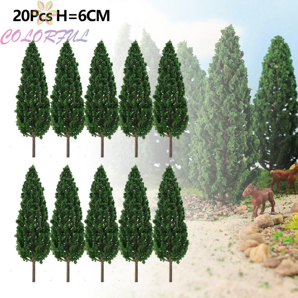 Set 20 Mô Hình Cây Thông Giả 6cm Trang Trí