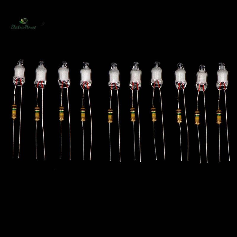 Set 10 Bóng Đèn neon 4 * 10mm 5 * 13mm Đa Dụng Chất Lượng Cao