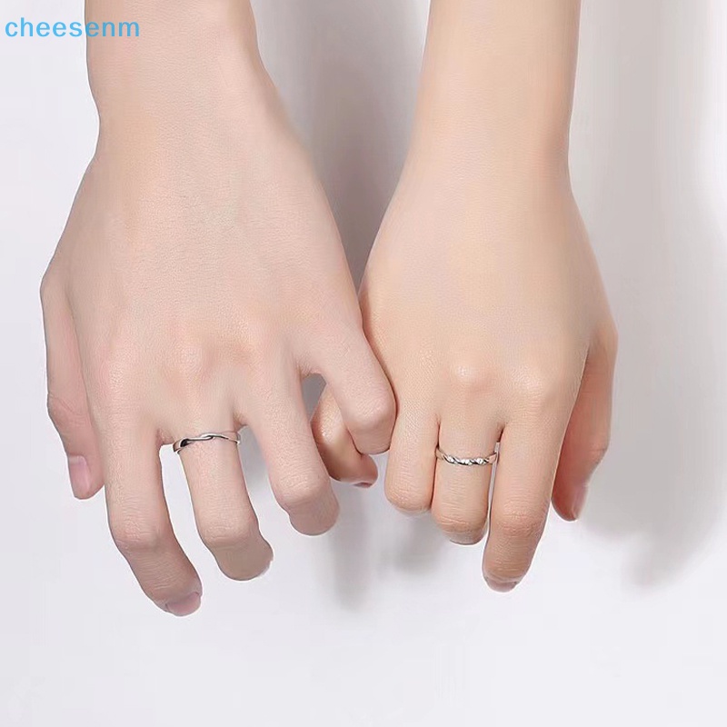 Cheenm Nhẫn Cặp Đôi Boudoir Ins niche Thiết Kế Có Thể Điều Chỉnh Trang Sức Sinh Nhật Cho Nam Và Nữ