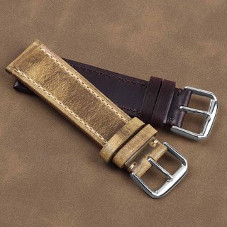 Dây Đeo Đồng Hồ Bằng Da Bò Siêu Mỏng Thay Đổi Màu 18mm 19 20mm 21 22mm Phong Cách Ý