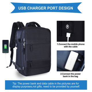 Ba Lô Du Lịch Sức Chứa Lớn Chống Thấm Nước Có Cổng Sạc USB Cho Nữ