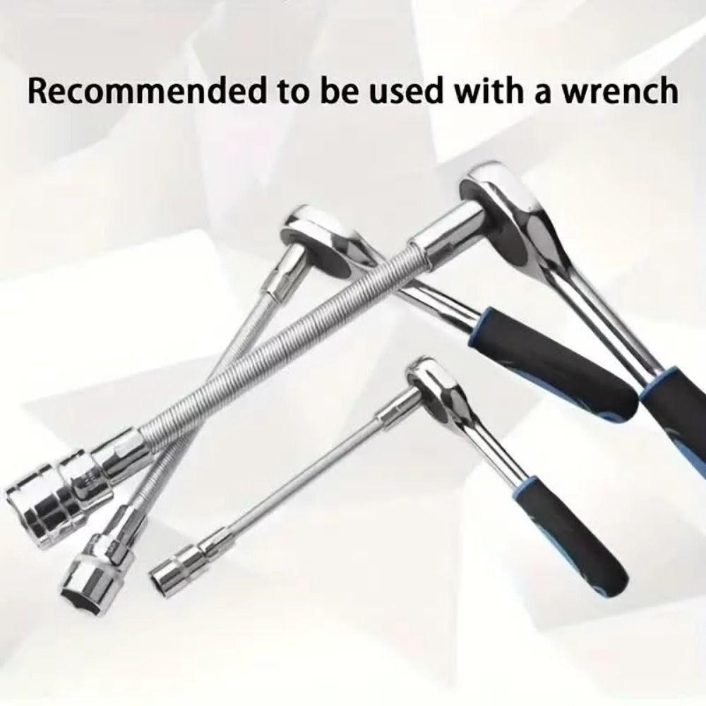 BORAGETE 1 Thanh nối dài ổ cắm ổ cắm, Thanh nối dài cột Ratchet trục linh hoạt, Đầu chuyển đổi Mô-men xoắn cao 1 / 4 3 / 8 1 / 2 Bộ chuyển đổi thanh kết nối Máy khoan điện tử