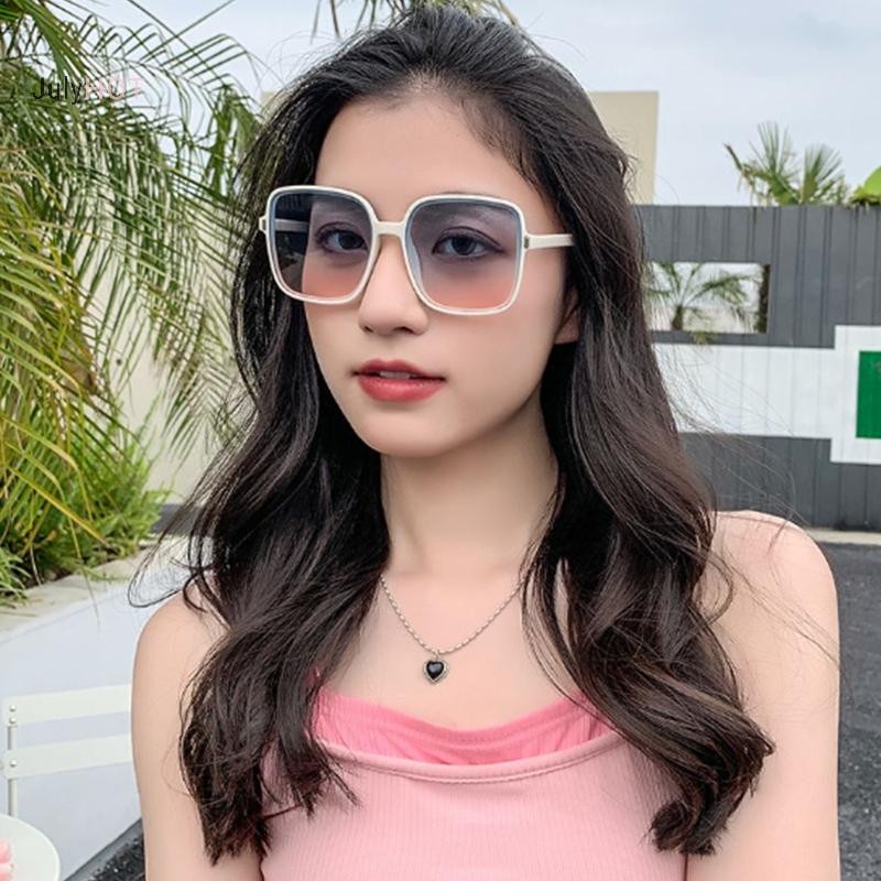 Julyhot Mới Thời Trang Vuông Sắc Thái Kính Mát Chống Tia Cực tím Kính Chống Nắng Vintage Kính Mắt Massivedeals