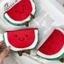 Dễ Thương Sáng Tạo Mềm Mại Sang Trọng Dây Kéo Ví Đựng Tiền Xu Hoạt Hình Dưa Hấu Sundry Túi Sắp Xếp Tai Nghe Di Động Túi Bảo Quản Quà Tặng Mới