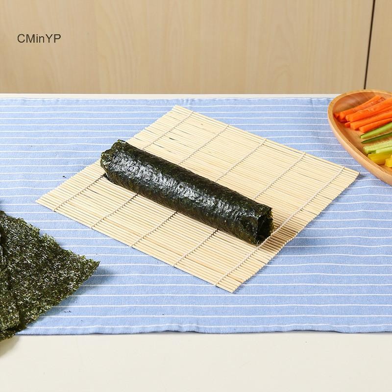 Cminyp Sushi Thảm Tre Bộ Dụng Cụ Làm Cơm Cuộn Khuôn Nhà Bếp DIY Khuôn Con Lăn Mái Chèo Cơm Vinh Quang