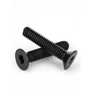 ((LLY) Vít Bulông đầu chỏm cầu , bulong  đầu bằng inox 304 Đen，Bu Lông Đầu Lục Giác Dẹp Siêu Mỏng Bằng，Ốc vít  đầu lục giác dẹp mỏng phẳng M2-M8 * L: 3-60mm (RM-VN-1)