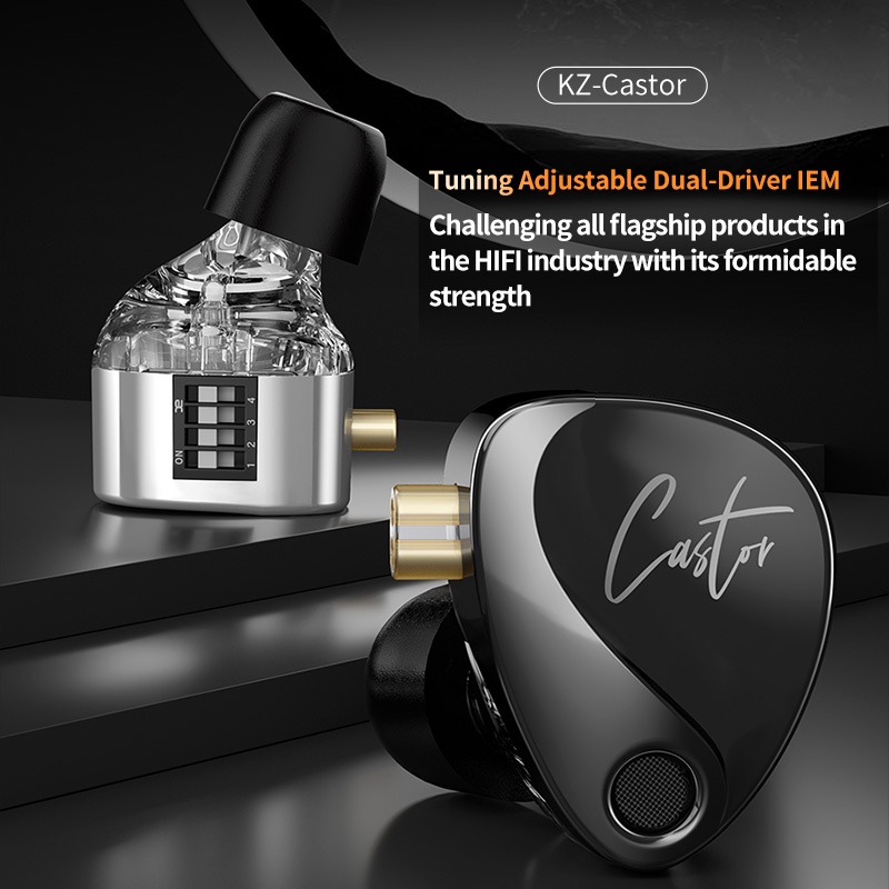 KZ Castor Kz Tai Nghe Nhét Tai hifi 2 Chất Lượng Cao