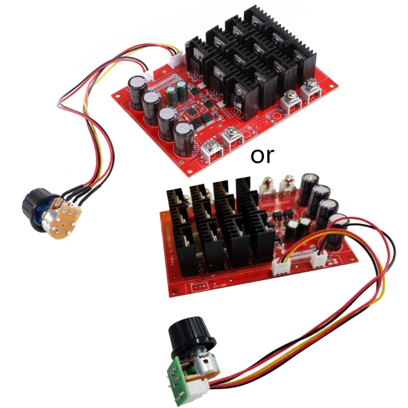 Yoo DC 10-50V 60A Điều khiển tốc độ động cơ Điều khiển PLC HHO RC 3000W MAX 12V 24V 48