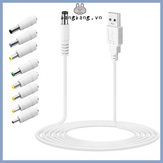 Dây Cáp Sạc Chuyển Đổi usb Sang dc9v 12v 5 X 2 5mm 8 Jack Cắm Cho Loa router