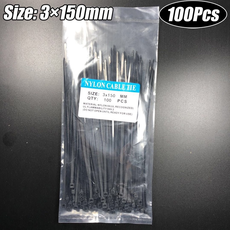 Set 100 Dây Rút nylon Dùng Để Cố Định Dây Cáp Tiện Dụng | Shopee Việt Nam