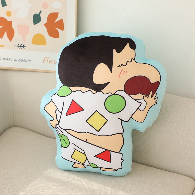 Siy7 Crayon Shin-chan Anime Gối Chăn 2 Trong 1 Mềm Đệm Sang Trọng Búp Bê Đồ Chơi Ngủ Gối Văn Phòng Sinh Viên Kid Trang Trí Nhà