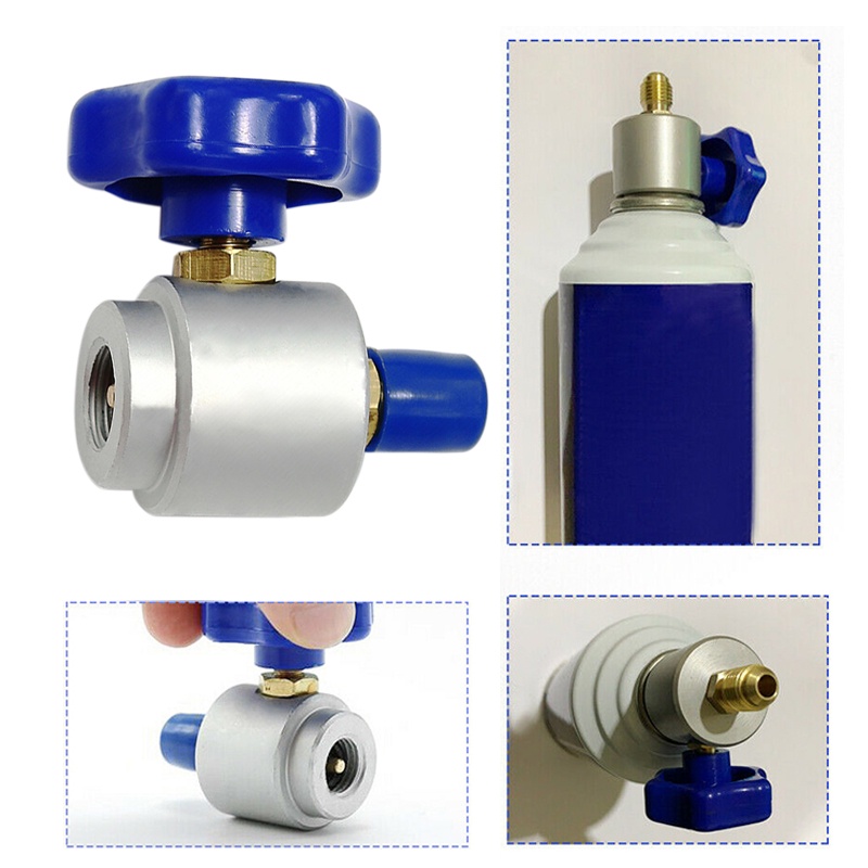 New Can Valve Refrigerant Distributor R134A for 1/4 1/2" AC Freon Inflation Hose Shopee Việt Nam