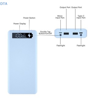 Hộp Sạc Nhanh dta qc / pd 8x18650 Có Màn Hình lcd Tiện Dụng