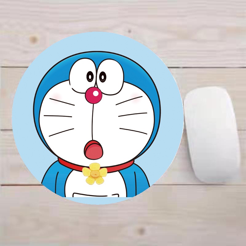Miếng lót chuột, pad chuột hình tròn 22x22 cm, hoạt hình dễ thương