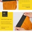 ORDOBOX 1 Cặp Hàn An Ninh, Da Bò Cách Nhiệt Chống Nóng, Nhiệt Độ Cao Kéo Dài Cánh Tay Thợ Hàn Bảo Vệ Lao Động Mặc Phản Ứng