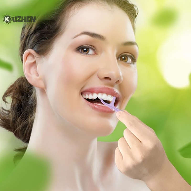 Kuzhen Set 200 Que Đôi Làm Sạch Răng Miệng Dùng Một Lần