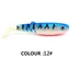 JUNYUE88US 5 CÁI Wobblers đuôi chữ T, Mồi đuôi chữ T nhân tạo 8cm / 6g, Câu cá Swimbait Worm Pesca Sinh học Mồi mềm Cá chép