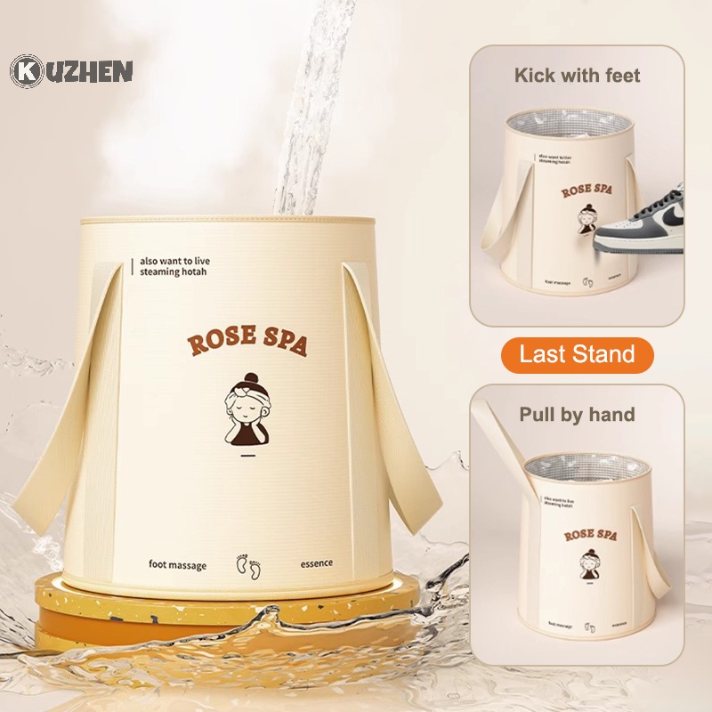 Kuzhen Xô Ngâm Rửa Chân Sức Chứa Lớn Có Thể Gấp Lại Dùng Khi Đi Du Lịch