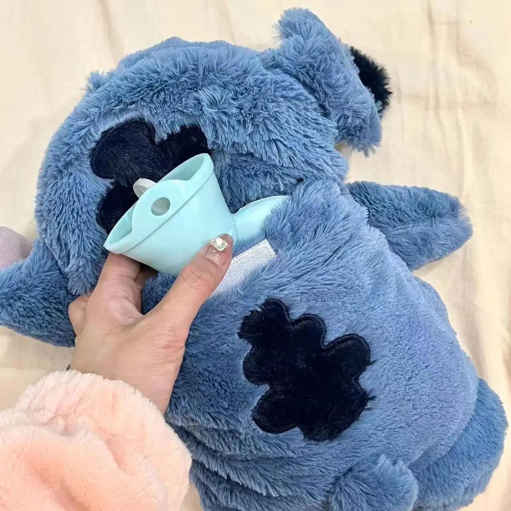 Stitch angel lotso Túi Chườm Nước Nóng Giữ Ấm Tay Hình Thú Nhồi Bông Mềm Mại Dễ Thương Thích Hợp Làm Quà Tặng Giáng Sinh