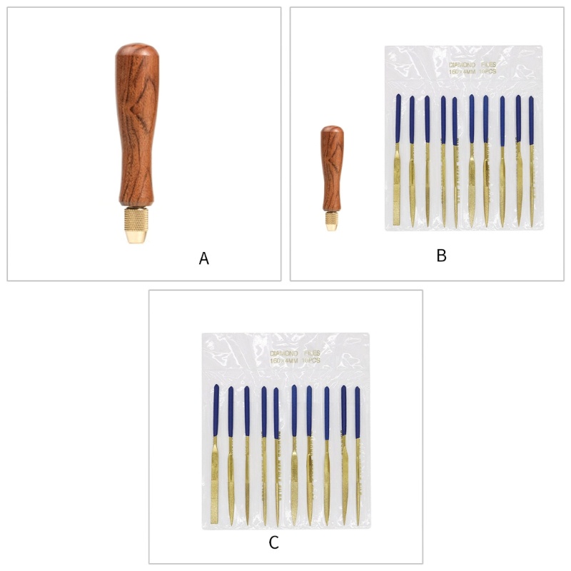 HL Kim Cương Kim Loại Tập Tin DIY Rasp Kim Trang Sức Đánh Bóng Khắc Dụng Cụ