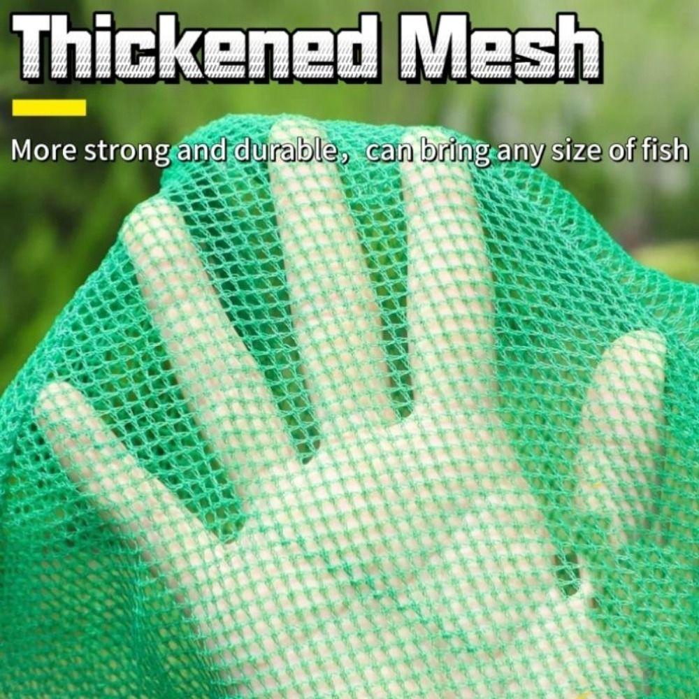 Túi Câu Cá ICUCKO, Lồng Cá Xanh Nylon Xanh, Dễ Dàng Mang Theo Sợi Có Thể Gập Lại Có Thể Gập Lại Câu Cá
