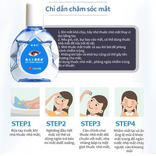 Nước Nhỏ Mắt Giảm Nhức Mỏi Hết Khô Giúp Làm Mắt Sáng Khỏe Nhìn Rõ Hơn 10ml