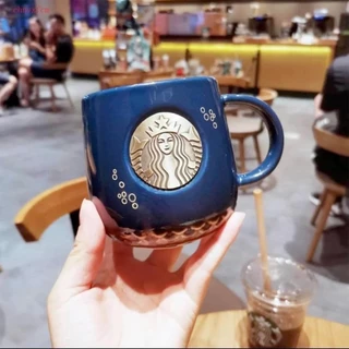 Cốc Sứ Starbucks Bản Giới Hạn Cổ Điển Vảy Cá Uống Trà Cafe Sang Trọng