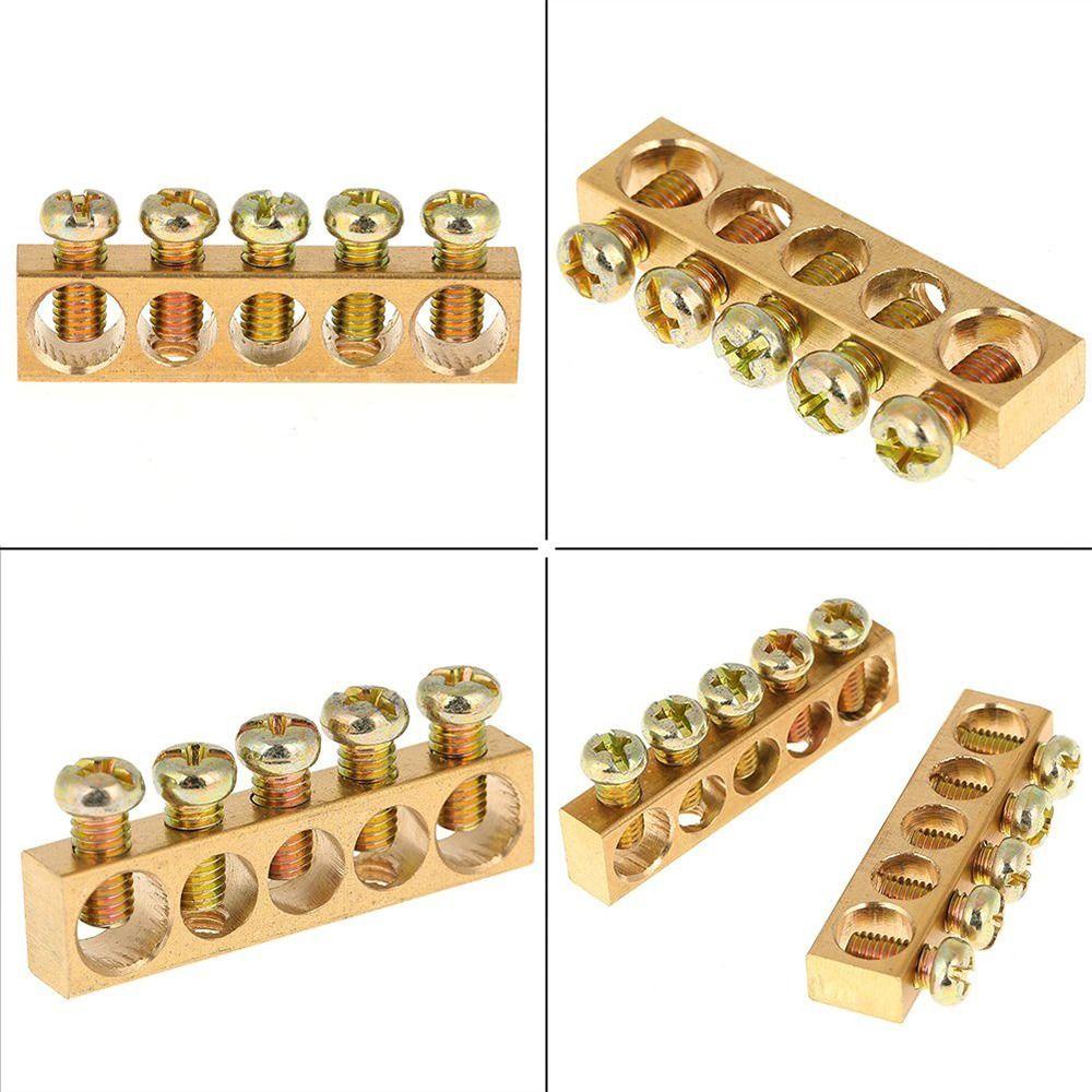 Đầu nối dây đa năng NOTE1, có lỗ vít, thanh đồng, thiết bị đầu cuối, hộp nối đất đồng thau