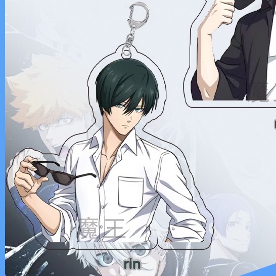 Móc khóa BLUE LOCK ver BÁN THÂN in hình anime chibi mica trong acrylic keyring dễ thương