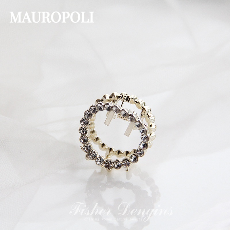 Mauropoli [Sẵn Sàng] Kẹp Tóc Nhỏ Ngọc Trai Phong Cách Mới Kẹp Tròn Nhỏ Nữ Nhỏ Tinh Tế Nổ Bên Kẹp Mũ Đội Đầu