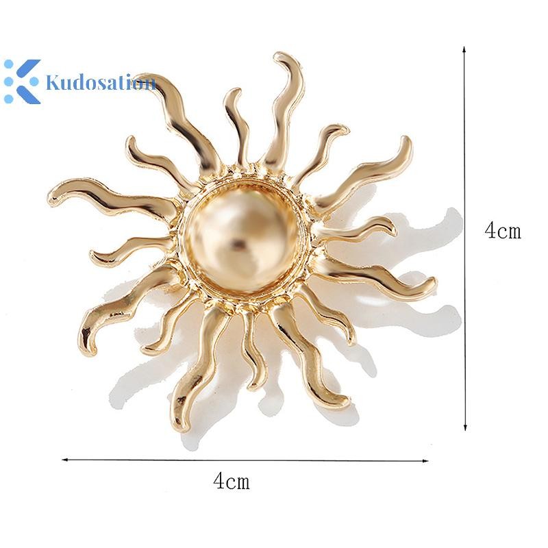 Kudosation Thời Trang Cá Tính Hoa Mặt Trời Thổ Cẩm Pin Cho Nữ Quần Áo Trang Sức Dự Tiệc Phụ Kiện