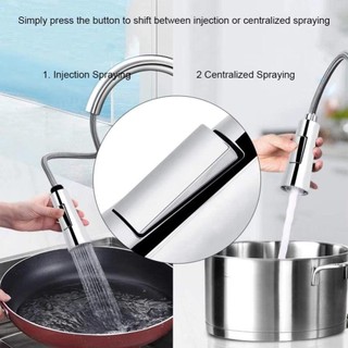 Đầu vòi NOOKSTORY, Bộ chuyển đổi vòi có thể điều chỉnh chống văng, Vòi thay thế bằng nhựa loại kéo hữu ích đa năng