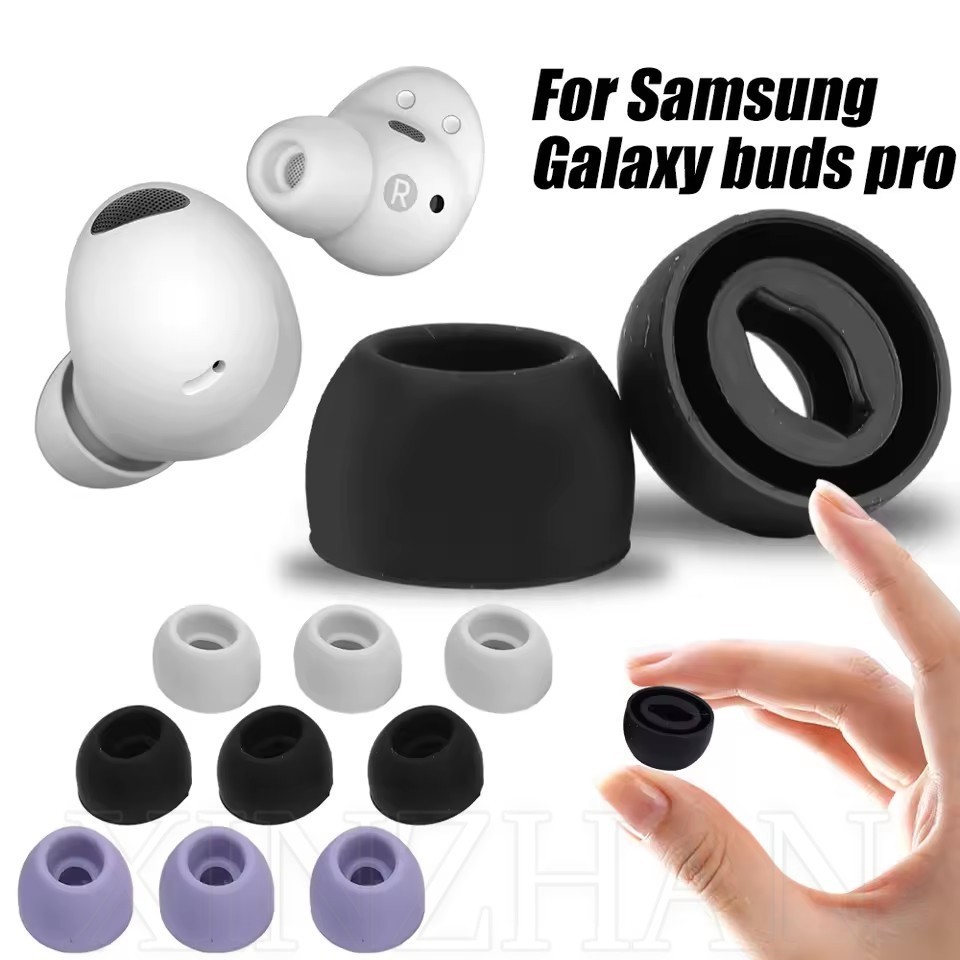 3 Cặp Tai Nghe Bluetooth Nút Tai Silicon - Tương Thích Cho Samsung Galaxy Buds Pro - Nắp Nút Tai Mềm Mại, Thoải Mái - Vỏ Bảo Vệ Tai Nghe Không Dây