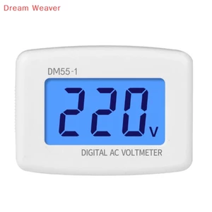 Vôn kế kỹ thuật số AC 80-300V Phích cắm EU US DM55-1 Ổ cắm kiểm tra điện áp Màn hình LCD mới