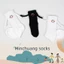 YB1 cha mẹ và con cái nắm tay tất nam châm mặt cười dễ thương nắm tay cotton tay trong tay vớ BY1