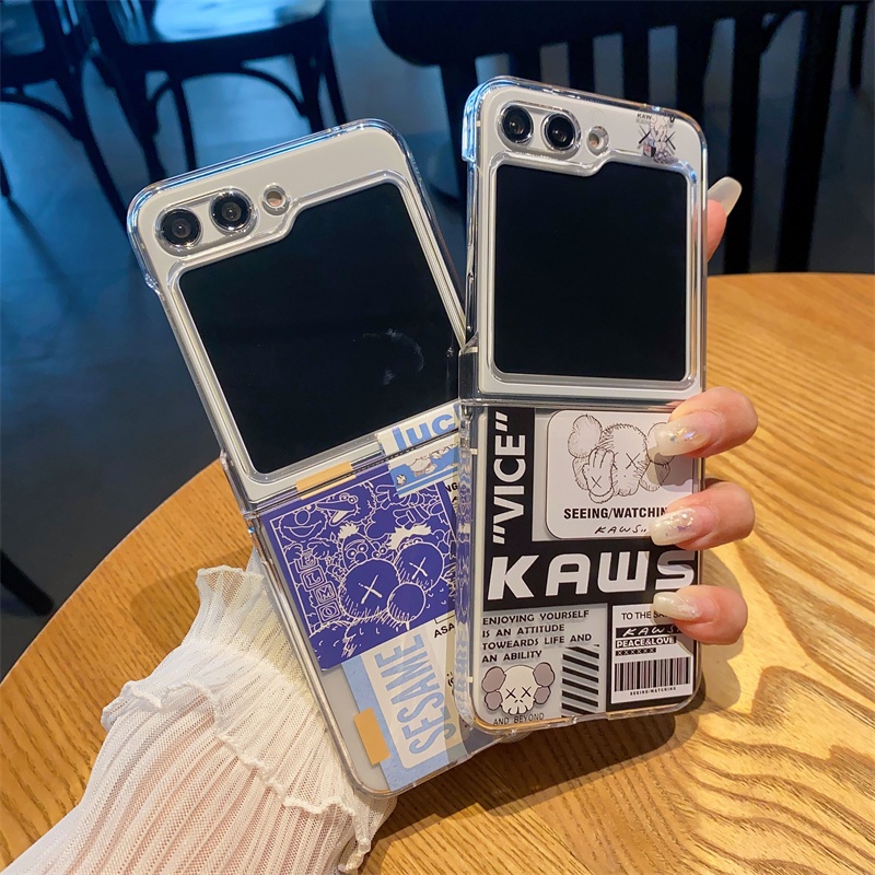 Ốp Điện Thoại pc Cứng Trong Suốt Chống Sốc Hoạt Hình Cho samsung galaxy z flip 5 z flip 4 flip 3 flip 5