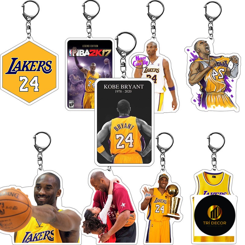 Thiết bị ngoại vi NBA Kobe Bryant Mặt dây chuyền trang sức móc khóa ...