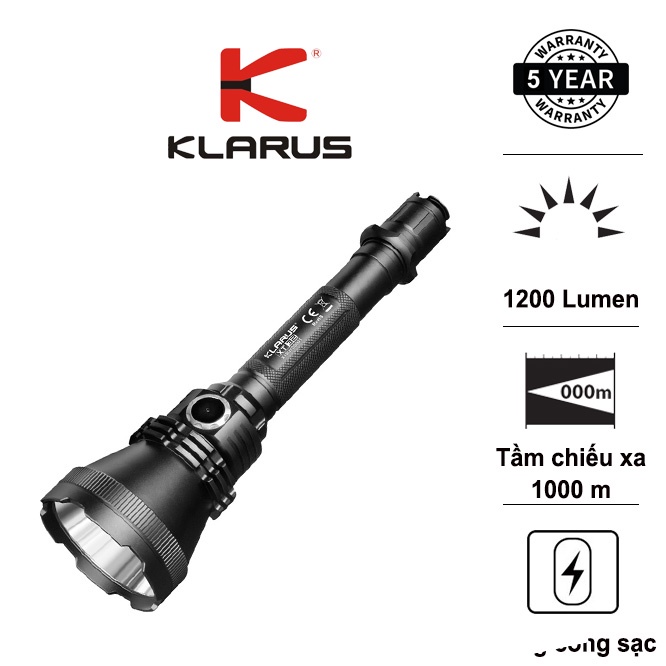 Klarus K10 1200 lumen , 16340, Cree XP-L HD V6 : r/flashlight