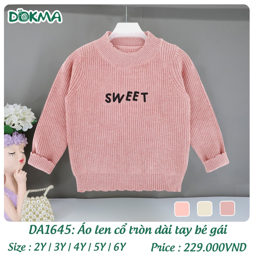 (11-22kg, 2-6Y) Áo Len Dokma Dài Tay Cho Bé DA1644 DA1645 DA987 DA2271 DA2273 DA2994
