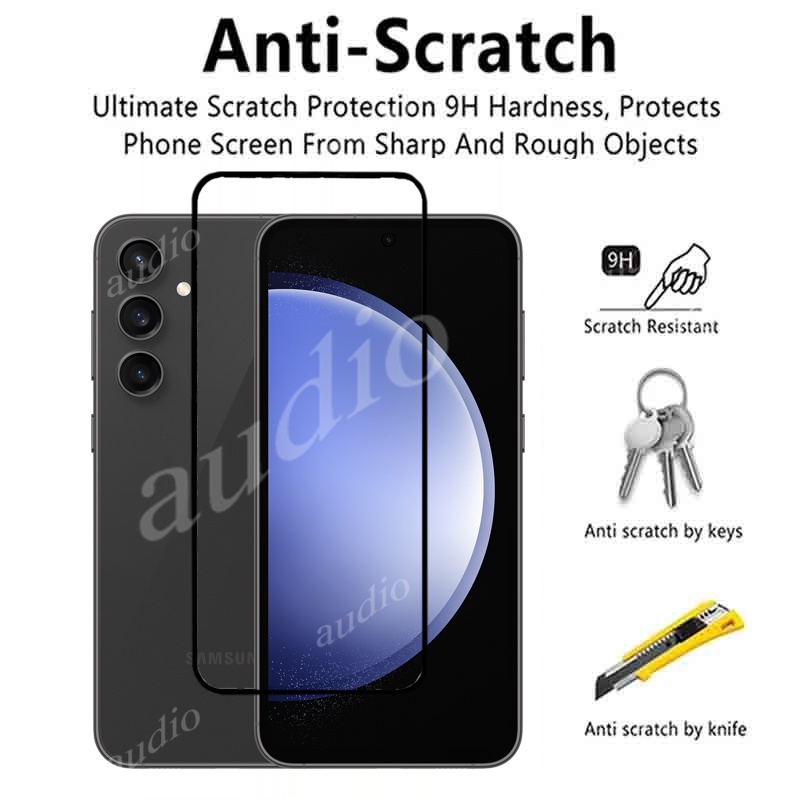 3 Chiếc Kính Cường Lực Bảo Vệ Màn Hình Cho Samsung Galaxy S24 S23 FE 5G 2024 Trong Suốt Trong Suốt Bảo Vệ Mỏng Phim Cho Samsung S24Fe S23Fe SamsungS24 SamsungS23 FE Vỏ Điện Thoại Phim