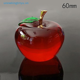 Unewtyu 50 / 60mm Glaze K9 Crystal Crafts Glass Paperweight Home Desktop Decor VN