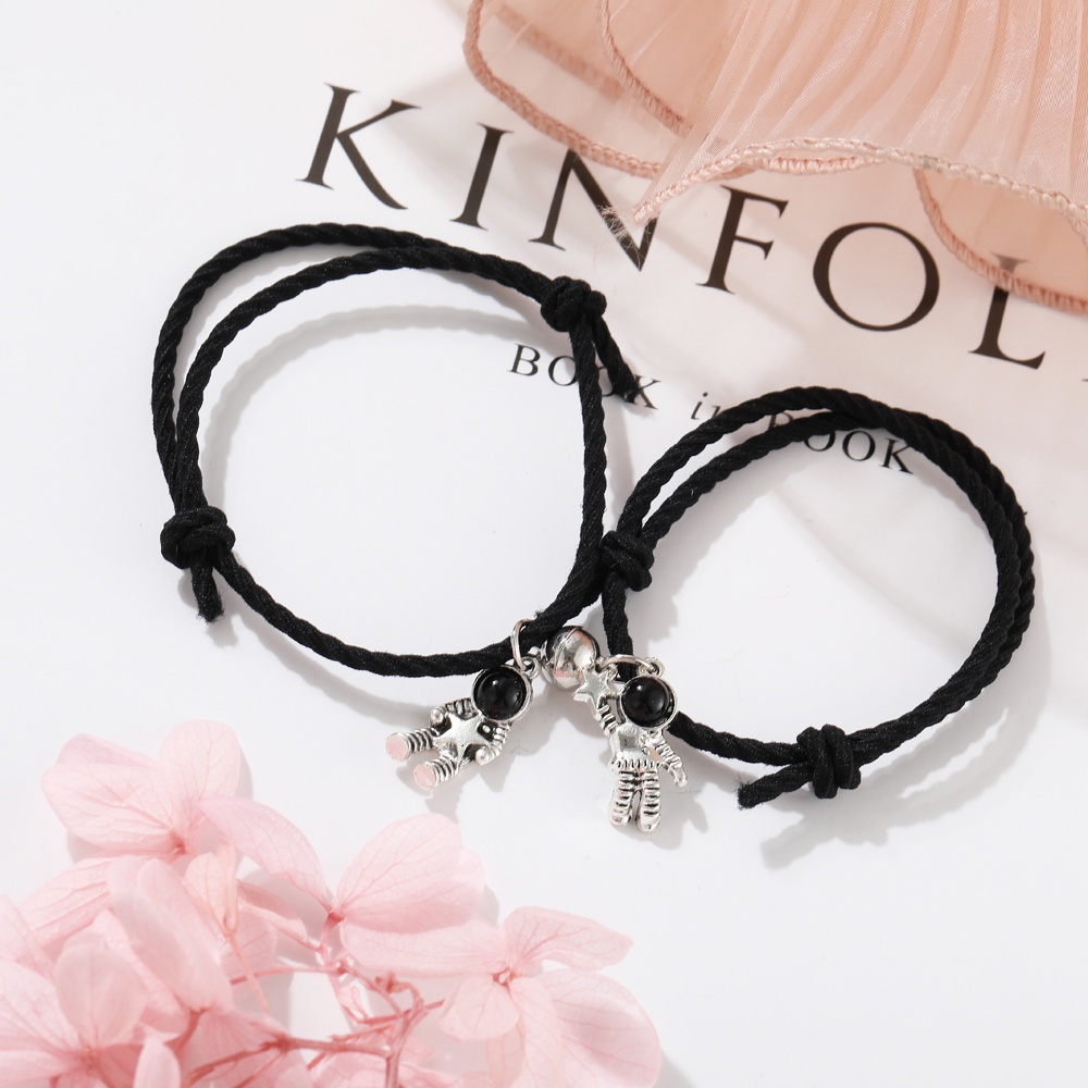 Set 2 Vòng Tay Dạ Quang Có Thể Điều Chỉnh Thời Trang Cho Cặp Đôi