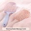 Thư Giãn Co Giãn Lược Massage Rỗng Ra Bàn Chải Tóc Da Đầu Massage Tạo Kiểu Tóc Detangler Nhanh Thổi Sấy Detangling Dụng Cụ