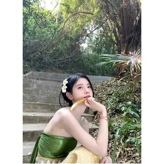 Kẹp Tóc Hình Hoa Cà Tím Nhỏ Xinh Thời Trang Đi Biển Mới