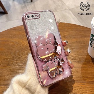 ốp lưng iphone 7 plus 8 plus 6 plus 6s plus 7 8 6 6s Ốp Điện Thoại Silicon Mềm Mạ Điện Họa Tiết Thỏ Lấp Lánh Chống Rơi Cho iphone 7 plus 8 plus 6 plus 6s plus 7 8 6 6s