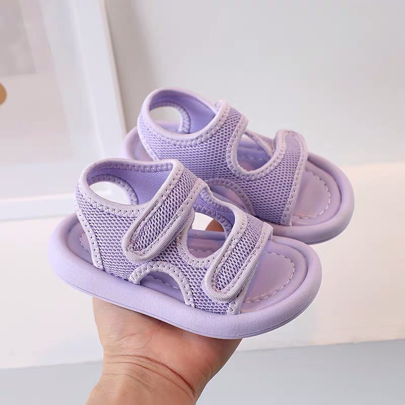 sandal bé trai bé gái dép quai hậu cho bé siêu nhẹ êm chân vải thấm mố hôi cho bé từ 1 tuổi kiểu dáng thể thao 6112