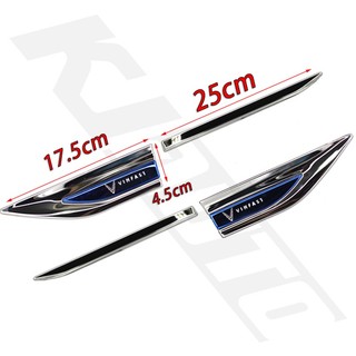 FENDER Miếng Dán logo 3d Bằng Inox Trang Trí Cửa Xe Hơi vinfast lux a fadil president sa vf e34