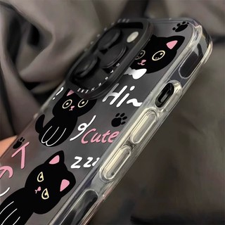Ốp Điện Thoại Họa Tiết Ba Chú Mèo Đen Cho iphone 14plus new 13promax / 12 / 11 14promax 11promax 12promax 13promax 15promax