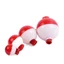 WEETW 10 Chiếc Phao Câu Cá Snap-on, Phao Câu Cá Eva ABS, Phụ Kiện Câu Cá Nút Nhấn Cứng Câu Cá Bobber Câu Cá Đêm Số Lượng Lớn
